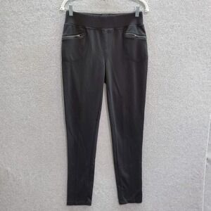 Royal Robbins Women Activewear Pants Medium Black Leggings Zip Pockets